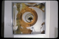 PP46, side view, 16x8x16 in, plexiglass, mirror, aluminum, 1979